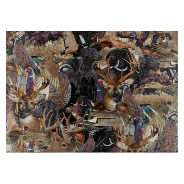 Wildlife, Deer, Duck and Pheasant Hunting  Cutting Board (Front)