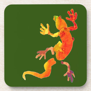 Wildlife eco gecko lizard reptile coaster