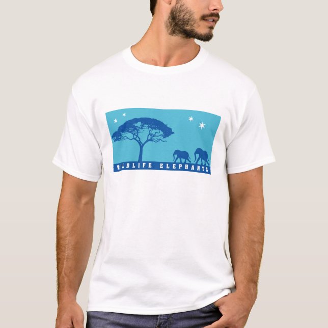 Wildlife Elephants T-Shirt (Front)