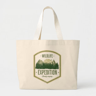 WildLife Expedition Outdoor Summer Vacation Family Large Tote Bag