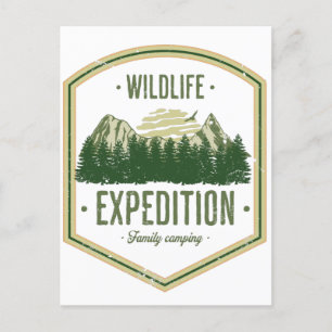 WildLife Expedition Outdoor Summer Vacation Family Postcard