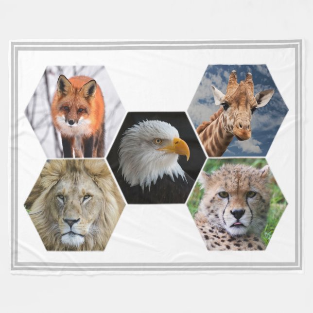 Wildlife Fleece Blanket (Front (Horizontal))