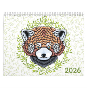 Wildlife Floral Botanical Watercolor 2026 Calendar