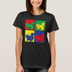 Wildlife Forest Nature Animal Pop Art Squirrel T-Shirt