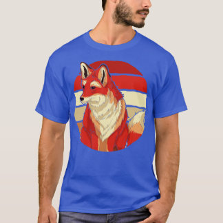 Wildlife Fox Lover Forest Animal Retro Fox T-Shirt