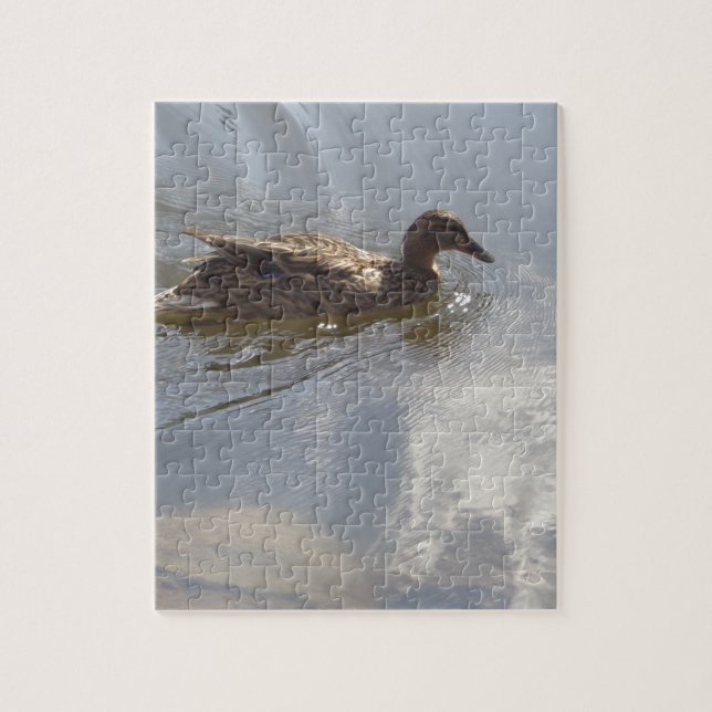 Wildlife Goose swimming in Lake, Nature, Bird Jigsaw Puzzle (Vertical)