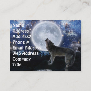Wildlife Grey Wolf Animal-lover design Business Card