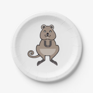 Wildlife - Happy QUOKKA - Nature - Party Paper Plate