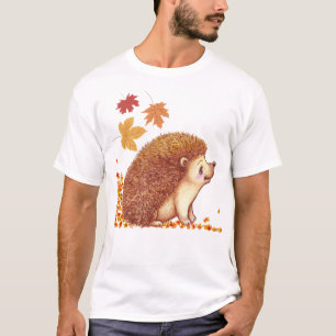 Wildlife - Hedgehog in Autumn/Fall Unisex T-Shirt
