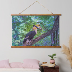 Wildlife Hornbill Bird Hanging Tapestry