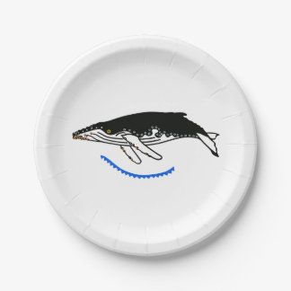 Wildlife - Humpback WHALE - Nature - Party Paper Plate