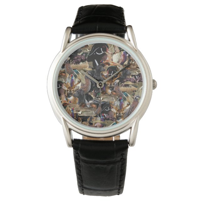 Wildlife Hunting Gifts, Duck & Deer Hunter Watch (Front)