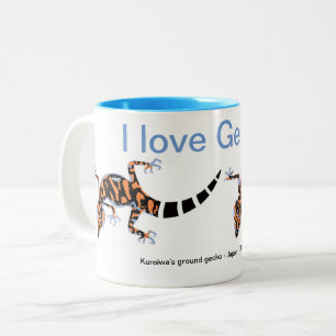 Wildlife - I love GECKOS -Animal lover - Nature Two-Tone Coffee Mug