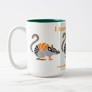 Wildlife -  I love NUMBATS- Animal lover  - Nature Two-Tone Coffee Mug