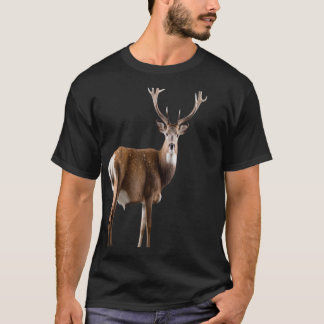 Wildlife Illustration cute Cerf retro Deer Lovers T-Shirt