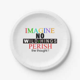 Wildlife - IMAGINE - Conservation - Wild animals Paper Plate