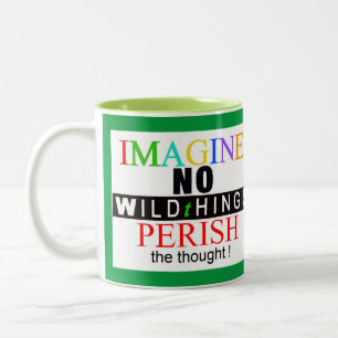 Wildlife - IMAGINE - Save wildlife -  Two-Tone Coffee Mug