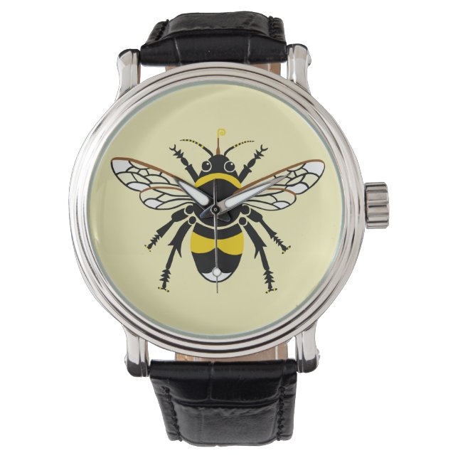 Wildlife - Insect - Bumble BEE - Nature -Yellow  Watch (Front)