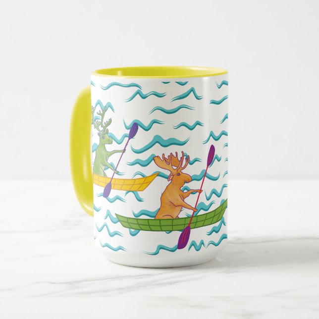 Wildlife Kayakers Mug (Front Left)