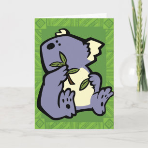 Wildlife Koala Puzzle Greeting Card