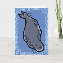Wildlife Leopard Seal Puzzle Greeting Card