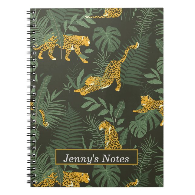  Wildlife Leopard Spiral Photo Notebook (Front)