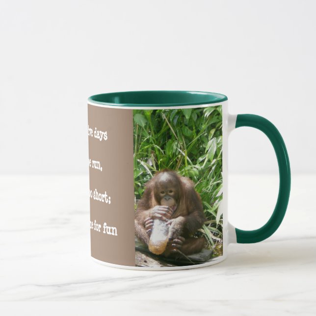 Wildlife Lessons: Life's short, have fun Mug (Right)
