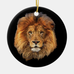 Wildlife Lion from Africa Tote Bag Ceramic Tree Decoration