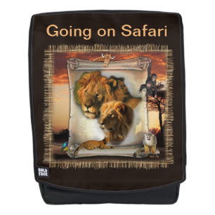 Wildlife Lions from Africa Backpack