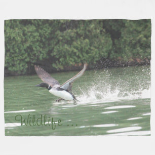 Wildlife Loon Throw Blanket
