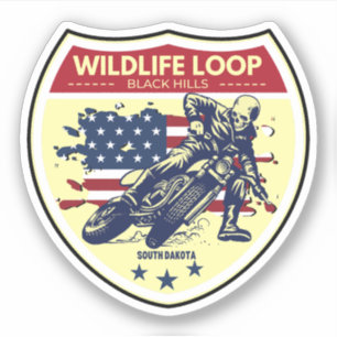 Wildlife Loop Road motorcycle road trip south dako