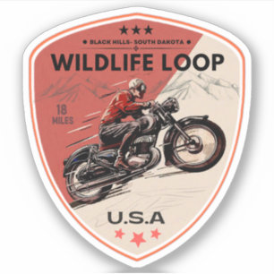 Wildlife Loop Road motorcycle road trip south dako