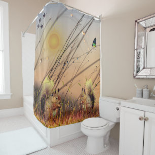 Wildlife Lover -Morning Sunshine Shower Curtain