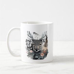 Wildlife Lovers Bird and Deer Mug