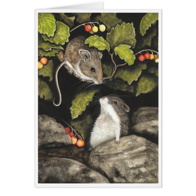 Wildlife Mice Hamster by BiHrLe Card (Front)