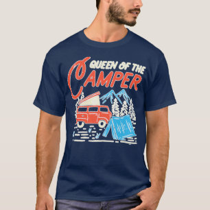 Wildlife Nature Queen Of The Camper  T-Shirt