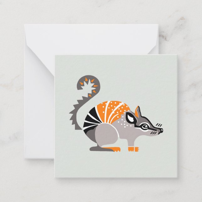 Wildlife - NUMBAT- Endangered animal -Green Card (Front)