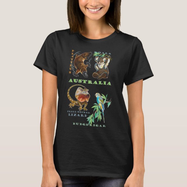 Wildlife of Australia T-Shirt (Front)