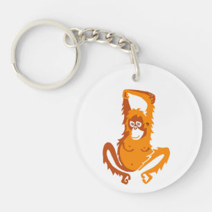Wildlife - ORANGUTAN -Ape - Primate - Nature Key Ring