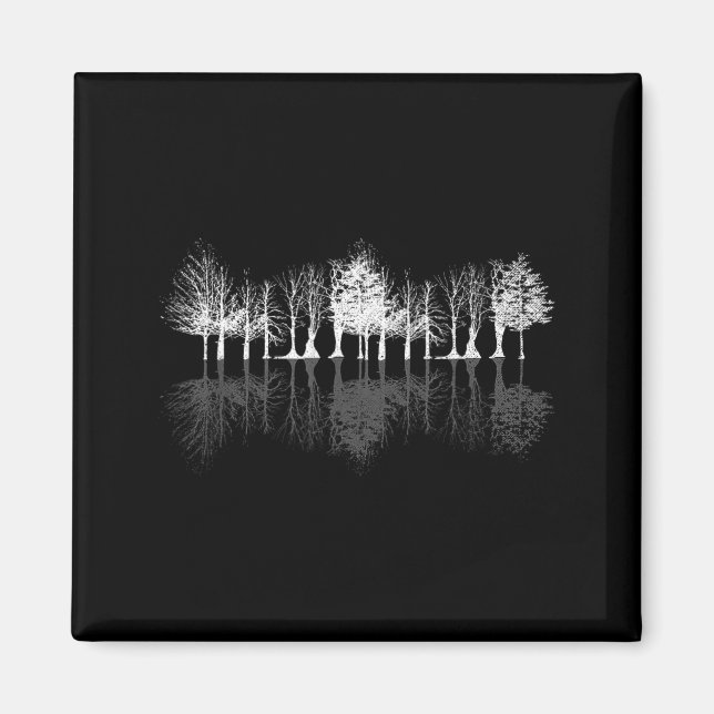 Wildlife Outdoor Trees Wild Nature Reflection Magnet (Front)