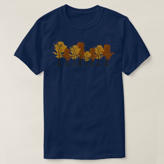 Wildlife Outdoors Fall Forest Trees Autumn Nature1 T-Shirt (Design Front)