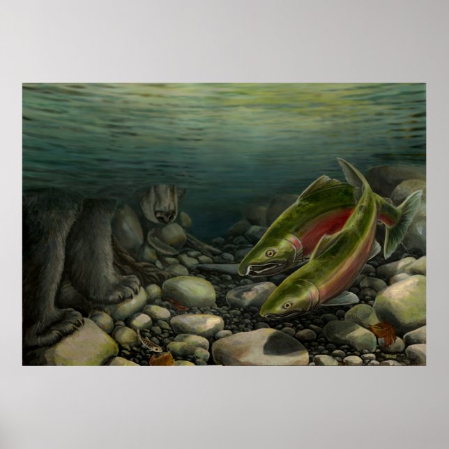 Wildlife Painting Canadian Nature Painting Poster (Front)