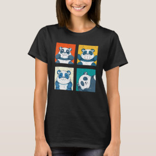 Wildlife Panda Bear Cute Zoo Animal Pop Art Panda T-Shirt