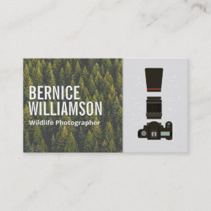 Wildlife Photographer   Camera Equipment Business Card