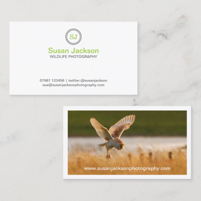 Wildlife Photography Business Card (Front/Back)