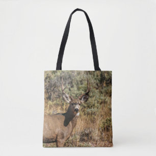 WILDLIFE PHOTOGRAPHY OF BROWN BUCK TOTE BAG