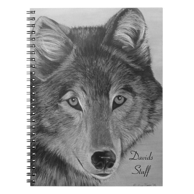 wildlife pictures of wolves grey wolf notebook (Front)
