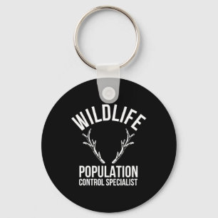 Wildlife Population Control Specialist Deer Huntin Key Ring