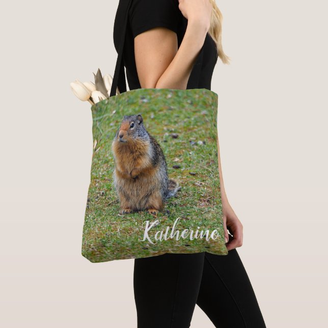 Wildlife Prairie Dog Mammal Photo Tote Bag (Close Up)