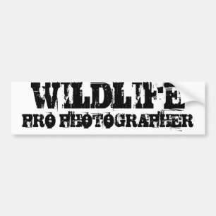 WILDLIFE PRO PHOTOGRAPHER Bumper Sticker